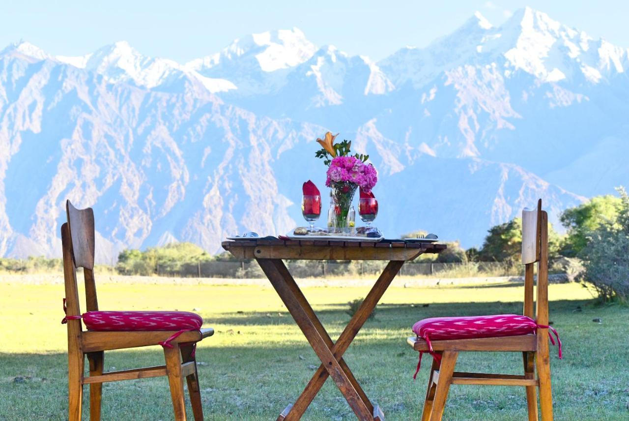 Lchang Nang Retreat-The House Of Trees-Nubra Valley Sumur Exterior foto