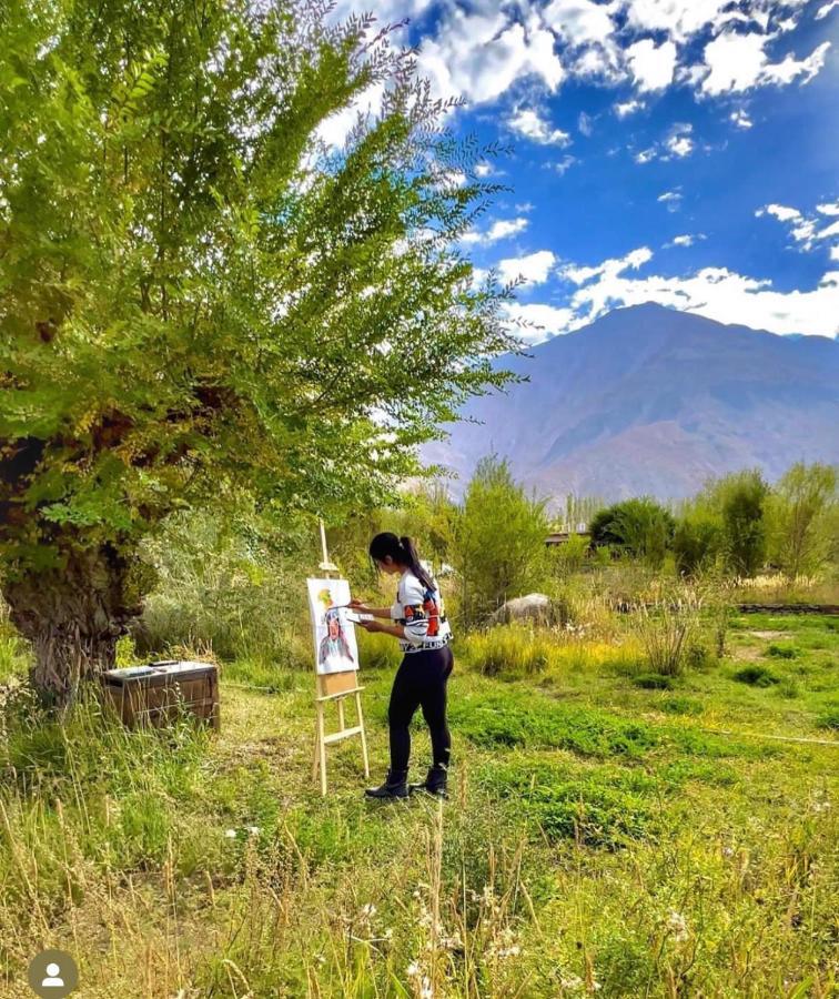 Lchang Nang Retreat-The House Of Trees-Nubra Valley Sumur Exterior foto