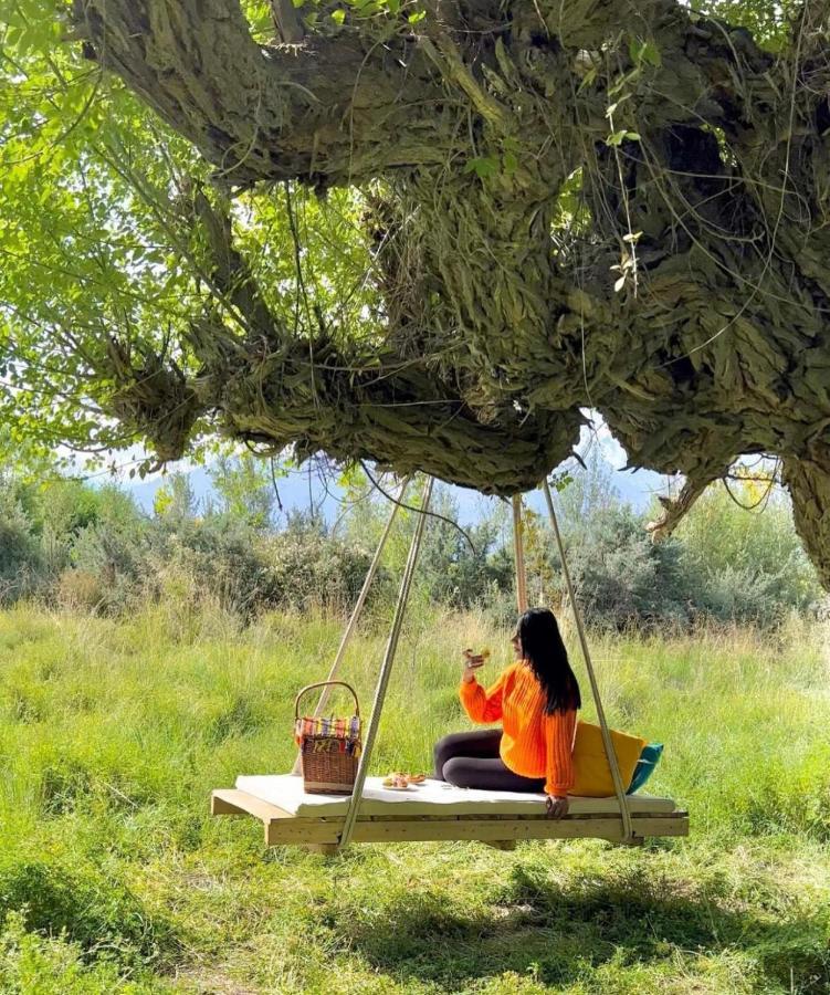 Lchang Nang Retreat-The House Of Trees-Nubra Valley Sumur Exterior foto