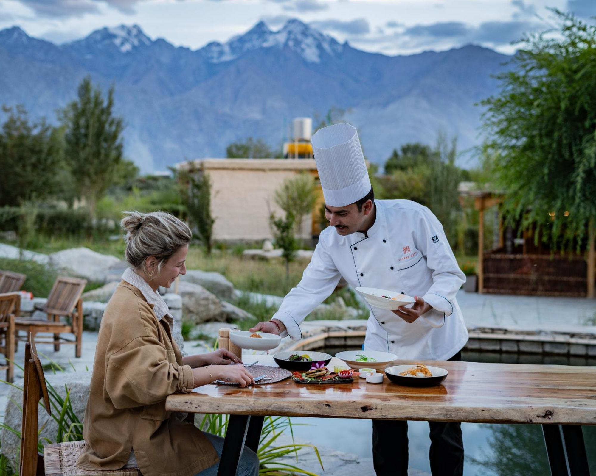 Lchang Nang Retreat-The House Of Trees-Nubra Valley Sumur Exterior foto