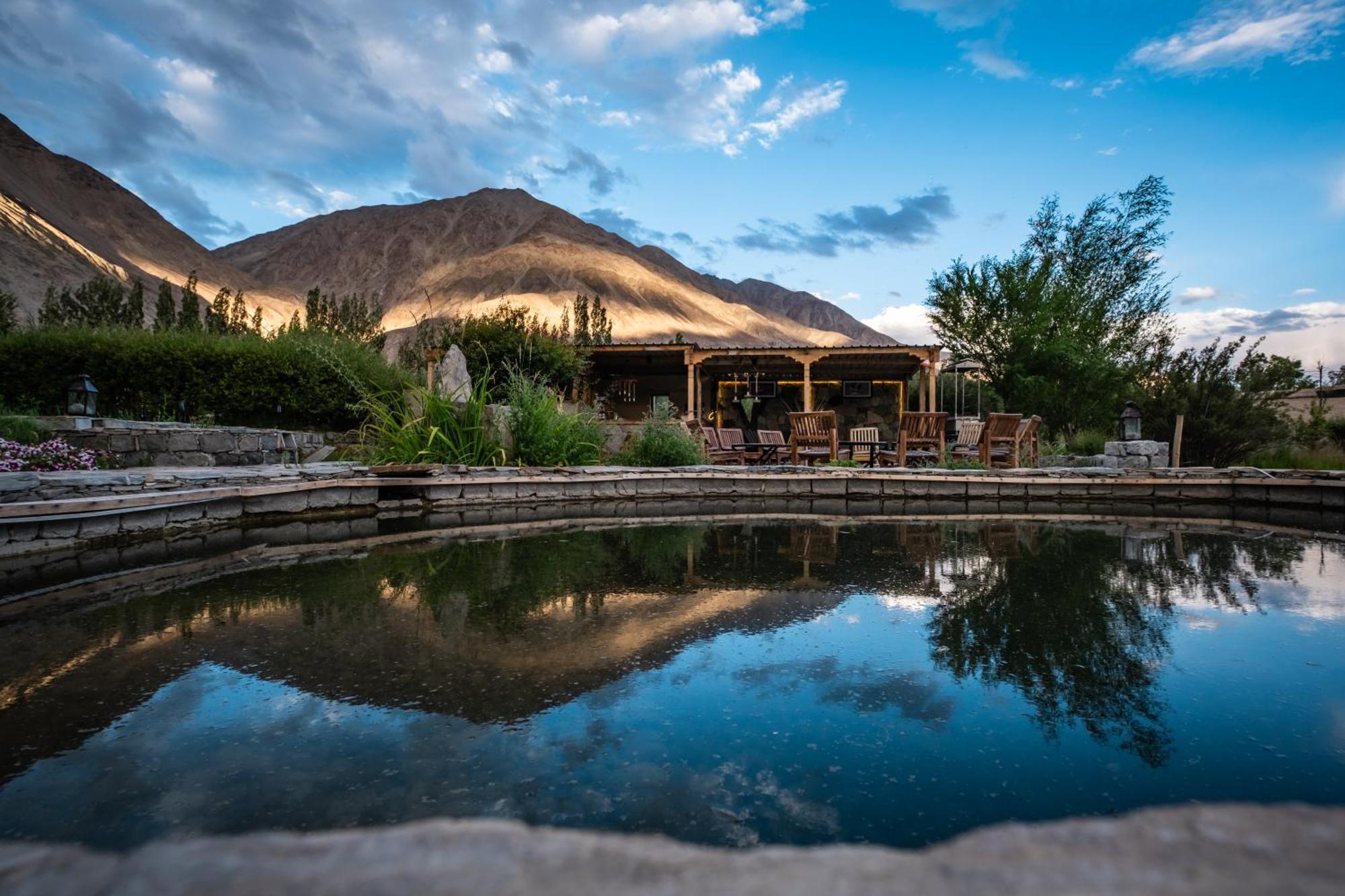 Lchang Nang Retreat-The House Of Trees-Nubra Valley Sumur Exterior foto