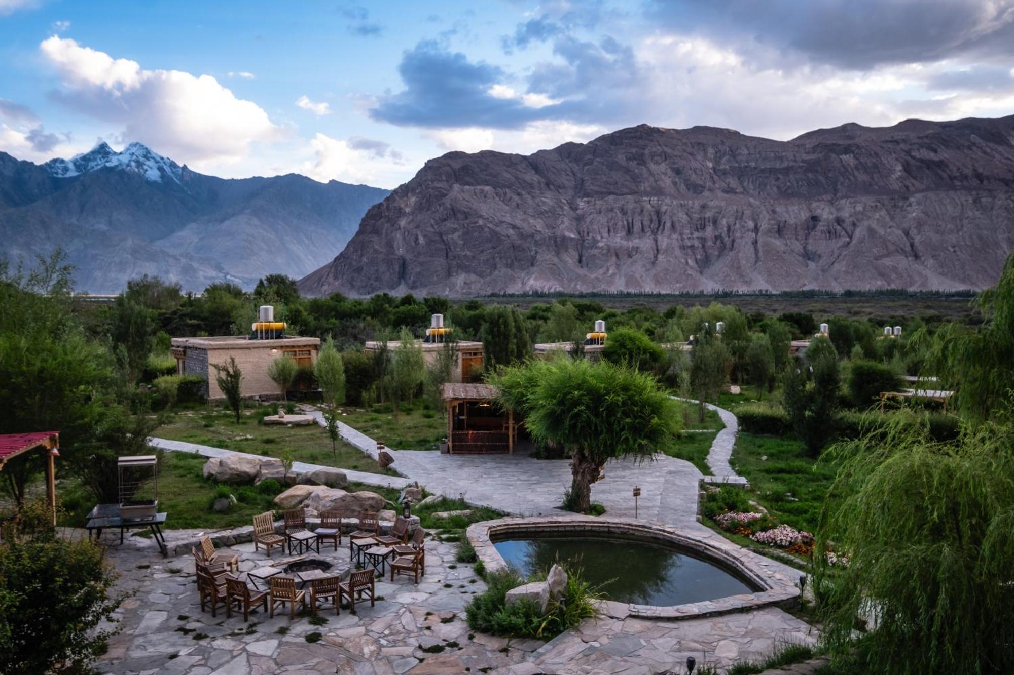 Lchang Nang Retreat-The House Of Trees-Nubra Valley Sumur Exterior foto