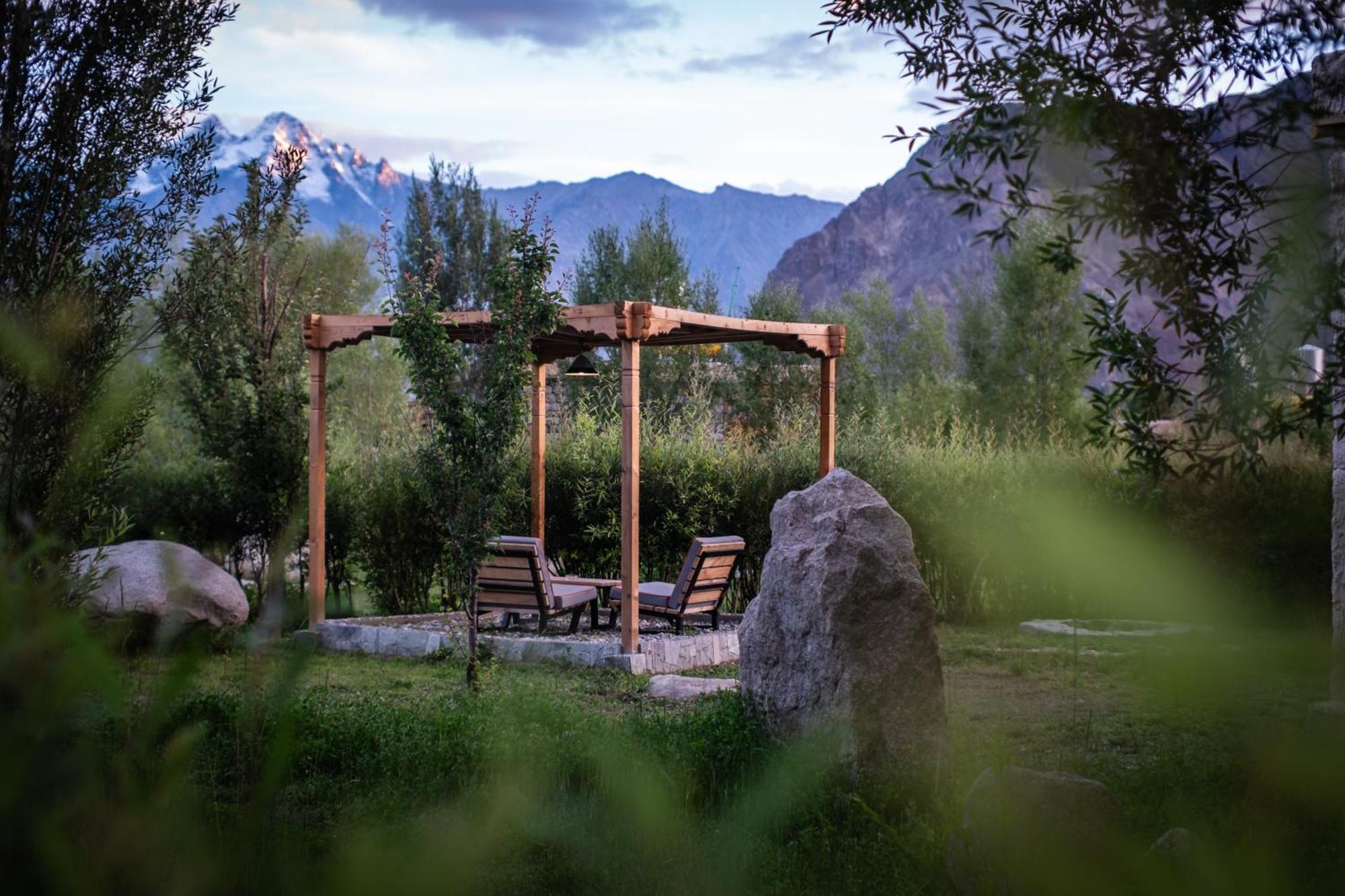 Lchang Nang Retreat-The House Of Trees-Nubra Valley Sumur Exterior foto